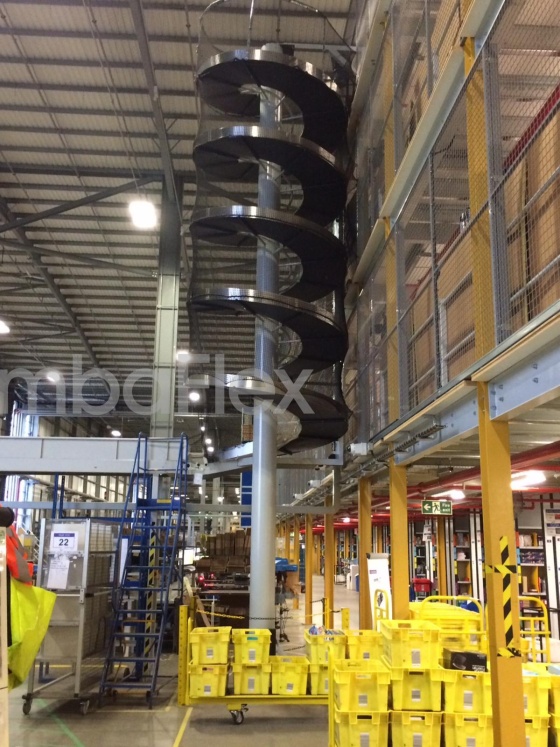 All-purpose spiral conveyor for medium to large products